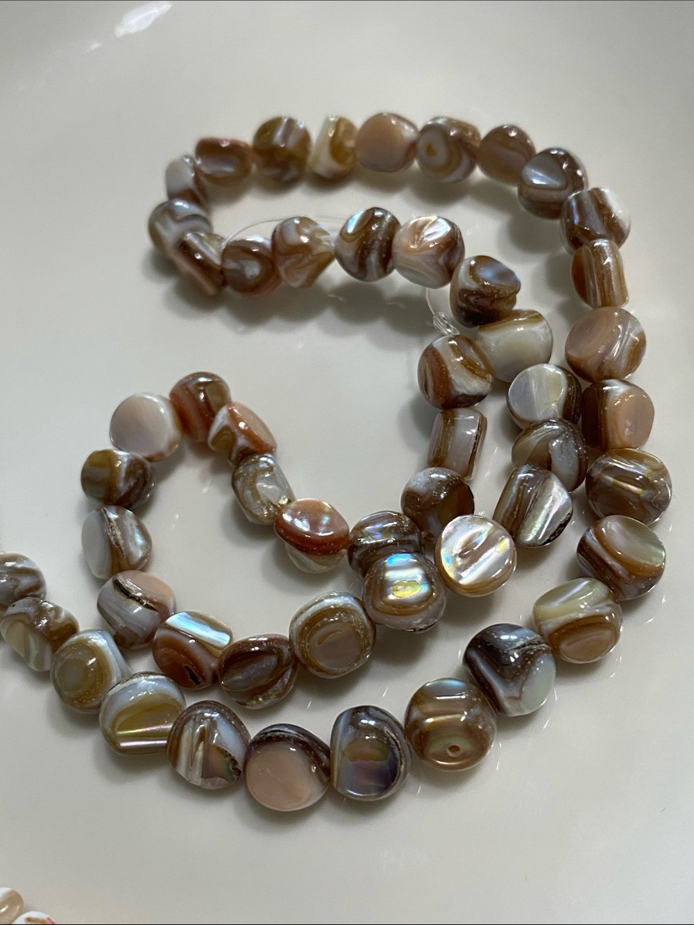Iridescent Freshwater Shell 🐚 Beads